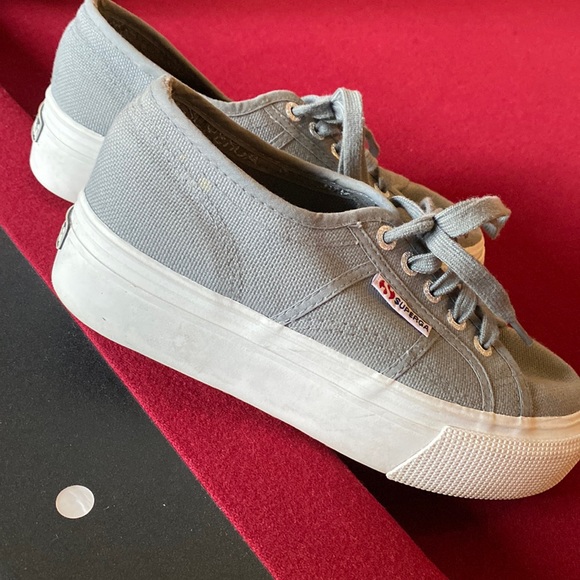 SUPERGA Gray platform sneakers - Picture 2 of 8